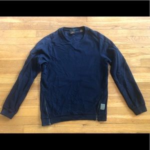 SCOTCH & SODA relaxed crewneck sweater in Dark blue (European collection)